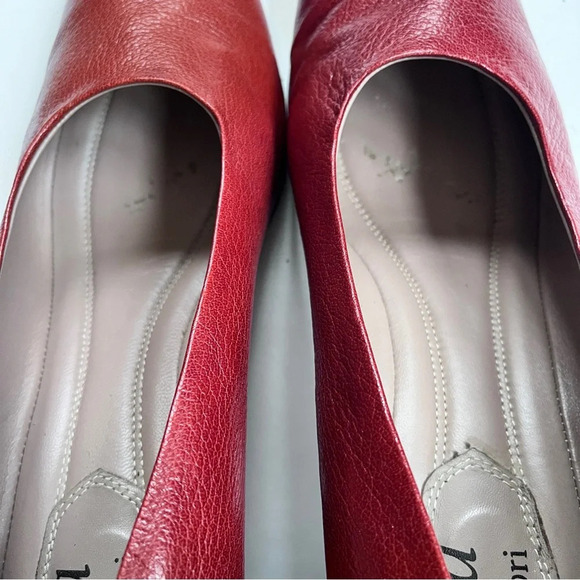 L’idea By Lori Minimalist Coastal Grandma Leather Chunky Heel Pump Size 41 US 11 - Picture 10 of 14